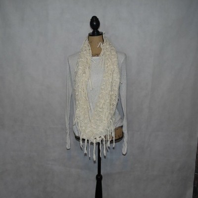 Cejon Cream Knit Infinity Scarf