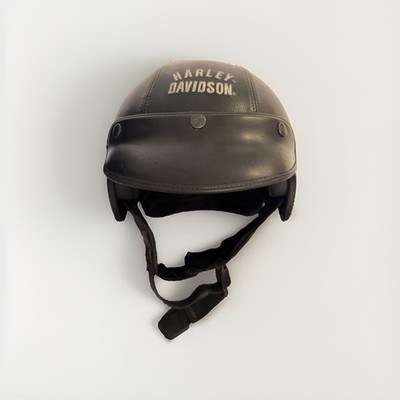 Harley-Davidson Original Vintage Leather Half Helmet   Made in Italy,Cruiser St.