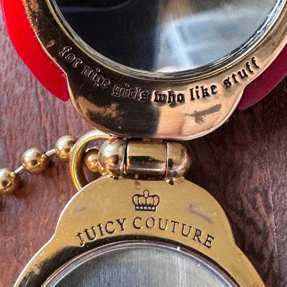 Collar Colgante Compacto Cristal Ladybug Esmalte Rojo Firmado Juicy Couture 36" Foto 4 de 4