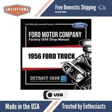 1956 Ford Truck Shop Manual On Usb