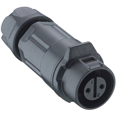Lutronic 0260 04 Rundsteckverbinder Kupplung, gerade Gesamtpolzahl: 4   1 St.