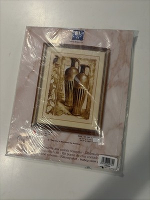 Vervaco Counted Cross Stitch Kit 11.6 X 16  Emporor s Amphora Joadoor 100% Linen