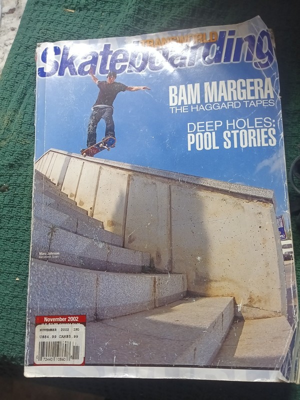 Vintage Transworld Skateboarding Magazine Nov 2002 Bam Margera Cover