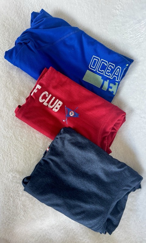Lot of Name brand Men's XL Solid Short Sleeve Athletic Shirts