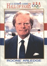 ROONE ARLEDGE ~ 1991 Impel U.S. Olympic Hall of Fame TV Announcer Card #79