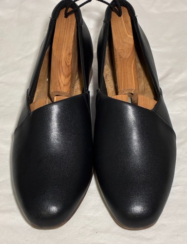 Clarks Collection Leather Loafers Slip-on Shoes Womens Size 11 W Black - Picture 3 of 12