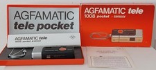 VINTAGE AGFAMATIC TELE 1008 POCKET 110 FILM CAMERA CASE MANUAL STRAP UNTESTED