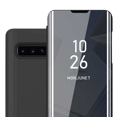 Handy Hülle für Samsung Galaxy S10 4G Schutzhülle Case Spiegel Cover Tasche Etui