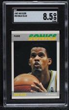 1987-88 Fleer Dale Ellis #33 SGC 8.5 11rv
