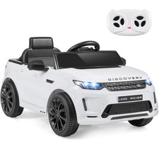 Licensed Land Rover Kids Ride on Car 12V Battery Powered Kids Electric Car-White