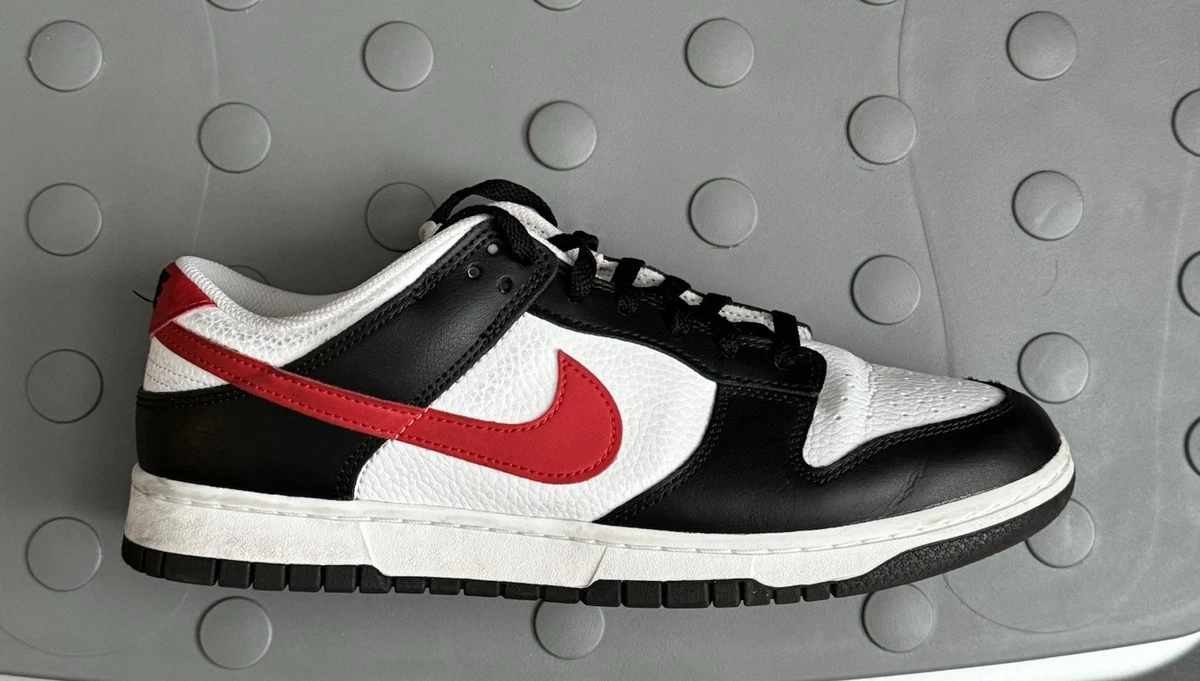 Nike Dunk Low Black White Red for Sale | Authenticity Guaranteed