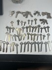 Lot 100 Flat Steel Keys-Blanks-Various Sizes — photo 1