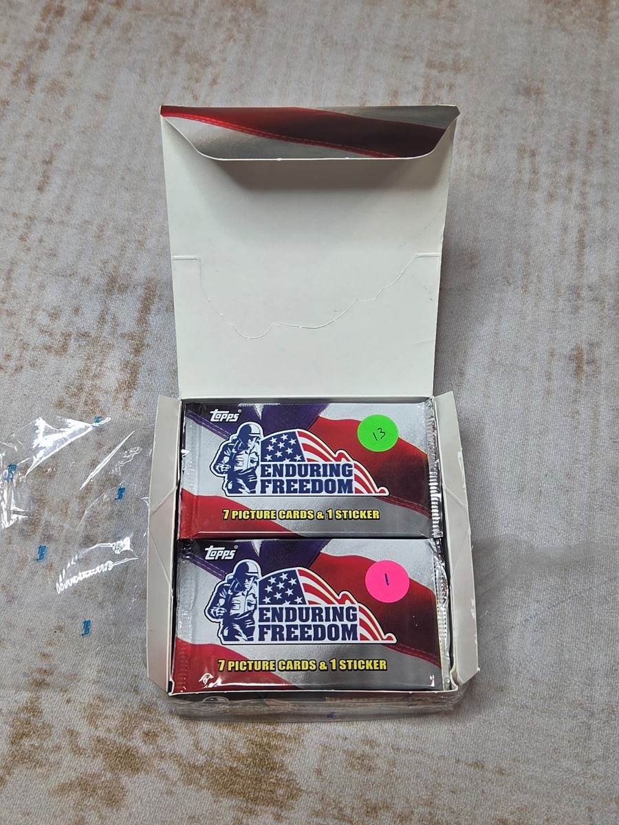 2001 Topps Enduring Freedom Factory Sealed Pack Possible Osama Bin