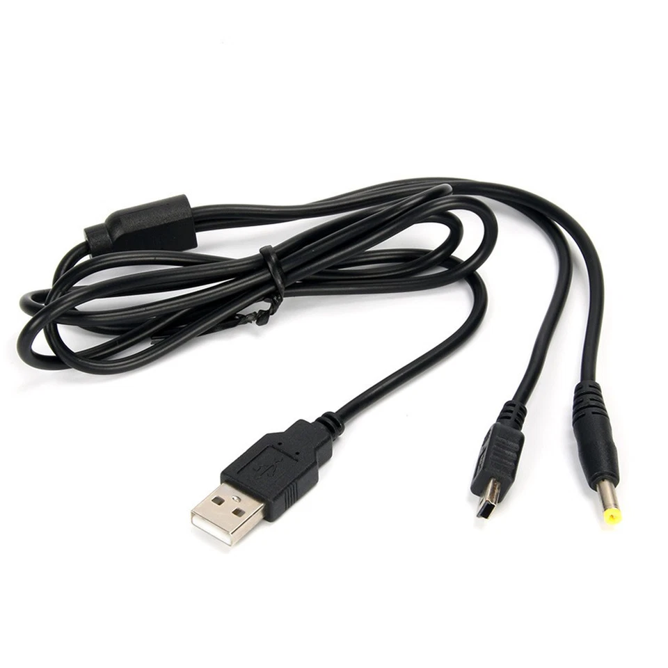 Cable cargador de datos USB 2 en 1 cable de carga para Sony PSP 1000 2000 3000Slim Lite Foto 3 de 4