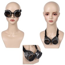 Film 2024 Steampunk Goggles Retro Glasses Sunglasses Halloween Accessory Party
