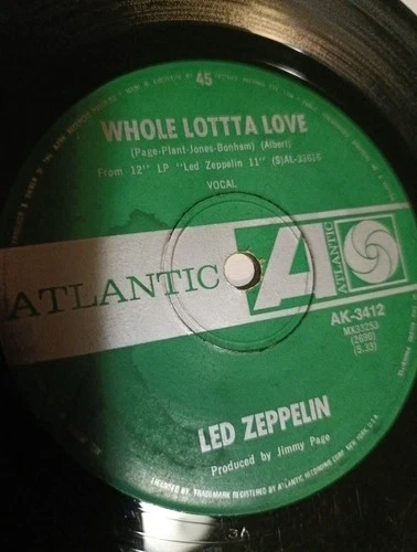 Led Zeppelin ‎– Whole Lotta Love.   7"    G