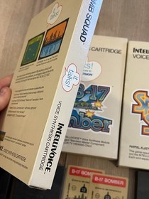 Intellivision Voice Synthesis Cartridges Bomb Squad B-17 Bomber Space Spartans