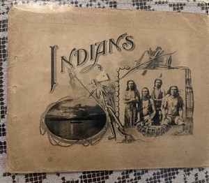 Vintage Souvenir Book Indians Of The Western Prairies 1901