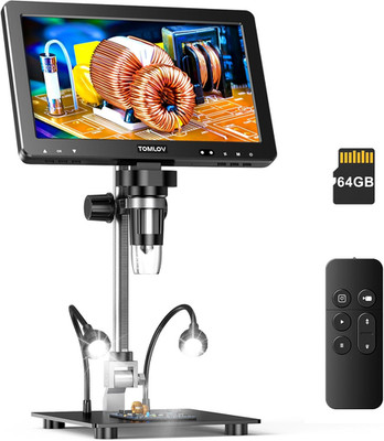 DM9 Max Digital Microscope: 20MP 10.1'' 1500X HD IPS HDMI Coin Microscope Magnifi