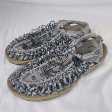 Keen Uneek Cord Sandals Size 10 Mens Gray Outdoor Slip On