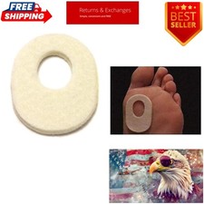 40 Count Adhesive Felt Callus and Bunion Pads - Foot Cushions 1/8" Thick