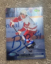 1995 Classic Hockey Images #1 Bryan Berard signed autographed card NY ISLANDERS