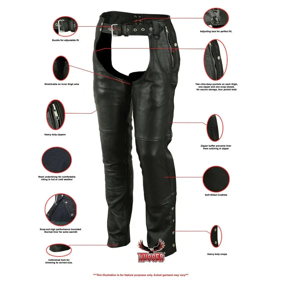 Gorras de cuero genuino para motocicleta negras de cuero para hombre para montar motociclista nuevas Foto 4 de 4