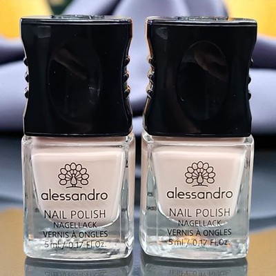 Alessandro Nagellack PASTELL Farbe 2x 437 Ice Cream hell Lachs farbig Sommer 