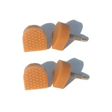 6 Pairs Beige U Shaped High Heel Tips Shoes Replacement Kit Non-Slip Shoes Re...