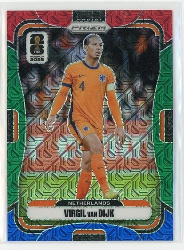 2025-26 PANINI PRIZM FIFA WORLD CUP VIRGIL VAN DIJK RED GREEN BLUE PRIZM SSP