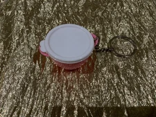 Tupperware New Beautiful Pink Mega Thatsa Bowl Keychain Super Cute Key Chain