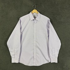 Brooks Brothers Dress Shirt Mens 16 34/35 Purple Regent Fit Spread Collar