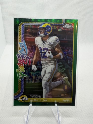 2025 Topps Chrome - Future Stars Puka Nacua #FS-23 Green Refractor /99