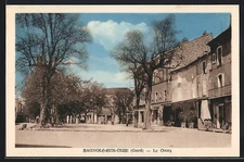 Old postcard Bagnols-sur-Cèze /Gard, Le Cours 