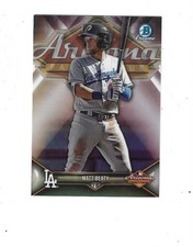2018 Bowman Chrome '17 AFL Fall Stars Refractors #AFLMB Matt Beaty Dodgers