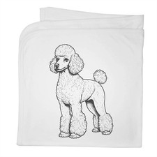 'Standard Poodle' Cotton Baby Blanket / Shawl BY00047779
