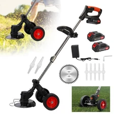 Cordless Electric Grass String Trimmer Lawn Cutter Brush Mower Whipper Snipper