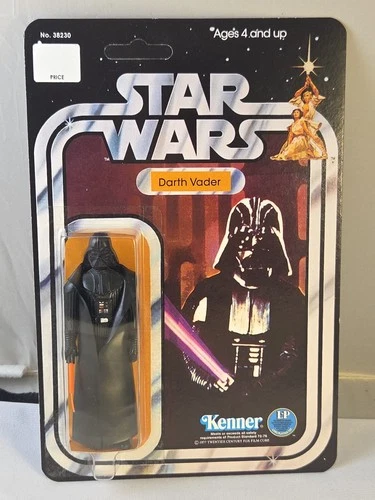 Vintage Kenner Star Wars Darth Vader Custom-12 Back Card Original Saber