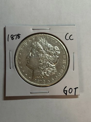 1878-CC Morgan Silver Dollar UNC Detail Key Date