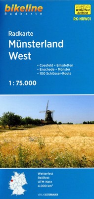 Radkarte Münsterland West (RK-NRW01) Esterbauer Verlag (Land-)Karte Deutsch 2022