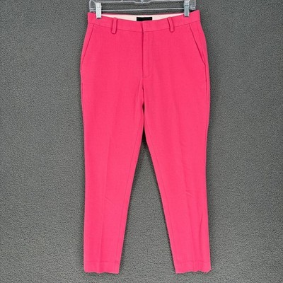 ASOS Women Pink Slim Fit Tailored Trousers Dress Pants W28 L32 F101156
