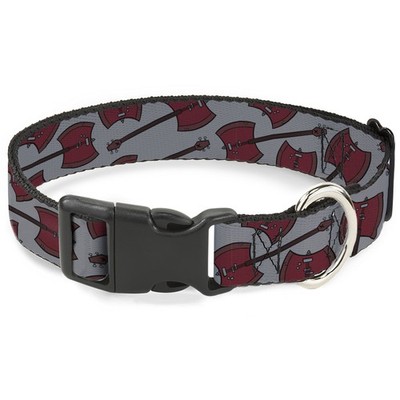 Plastic Clip Collar Adventure Time Marceline's Axe Bass Guitar Scattered Gray Sm