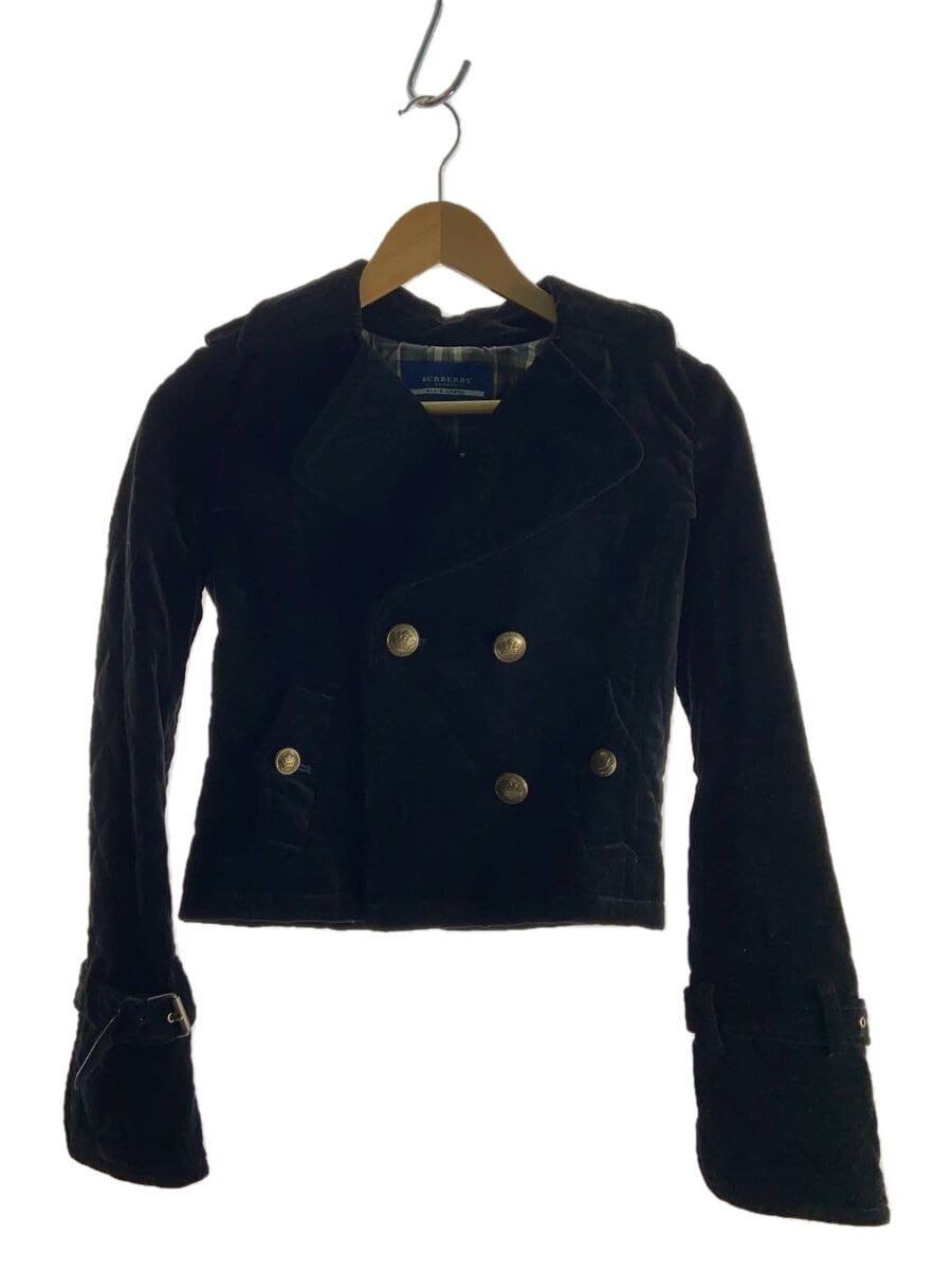 ALTRA BURBERRY BLUE LABEL altro cappotto 38 cotone nero fcf19 619 09