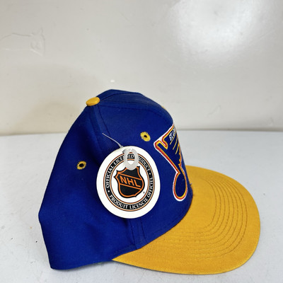 VTG St Louis Blues Hat Trucker Snapback NHL Hockey Two Tone Logo 7
