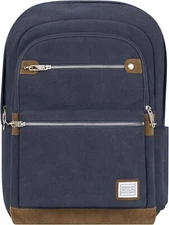 Travelon Anti-Theft Locking Heritage Backpack Indigo With RFID Card Blocking