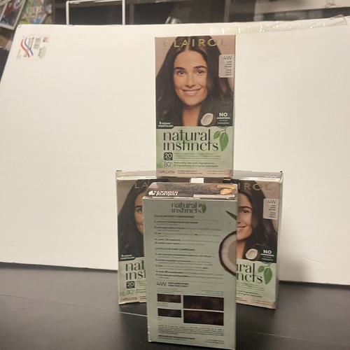 Clairol Natural Instincts Demi-Permanent Hair 4W Dark Warm Brown Hair - Picture 5 of 6