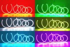 8x RGB LED halo ring for Dodge Charger 06-10 head fog light mutilcolor lamp DRL