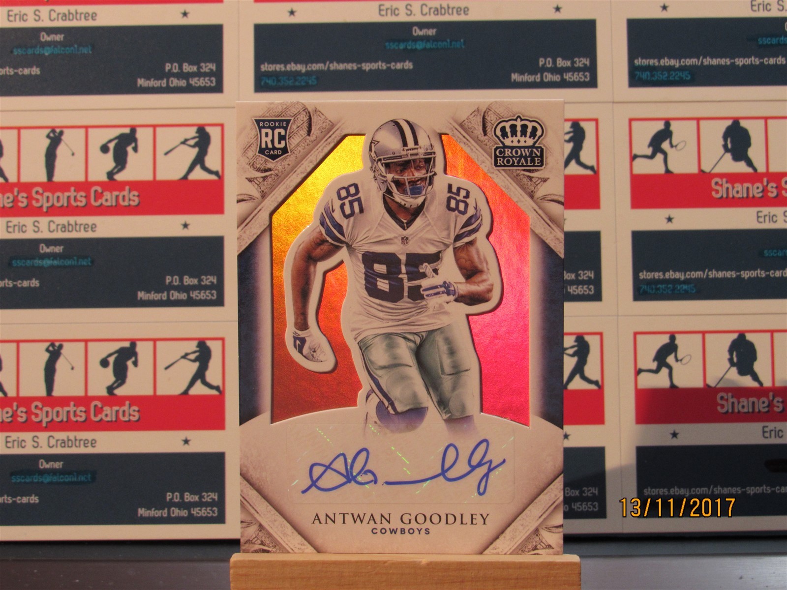 2015 Panini Crown Royale Antwan Goodley Rookie Auto Bronze /199 RC