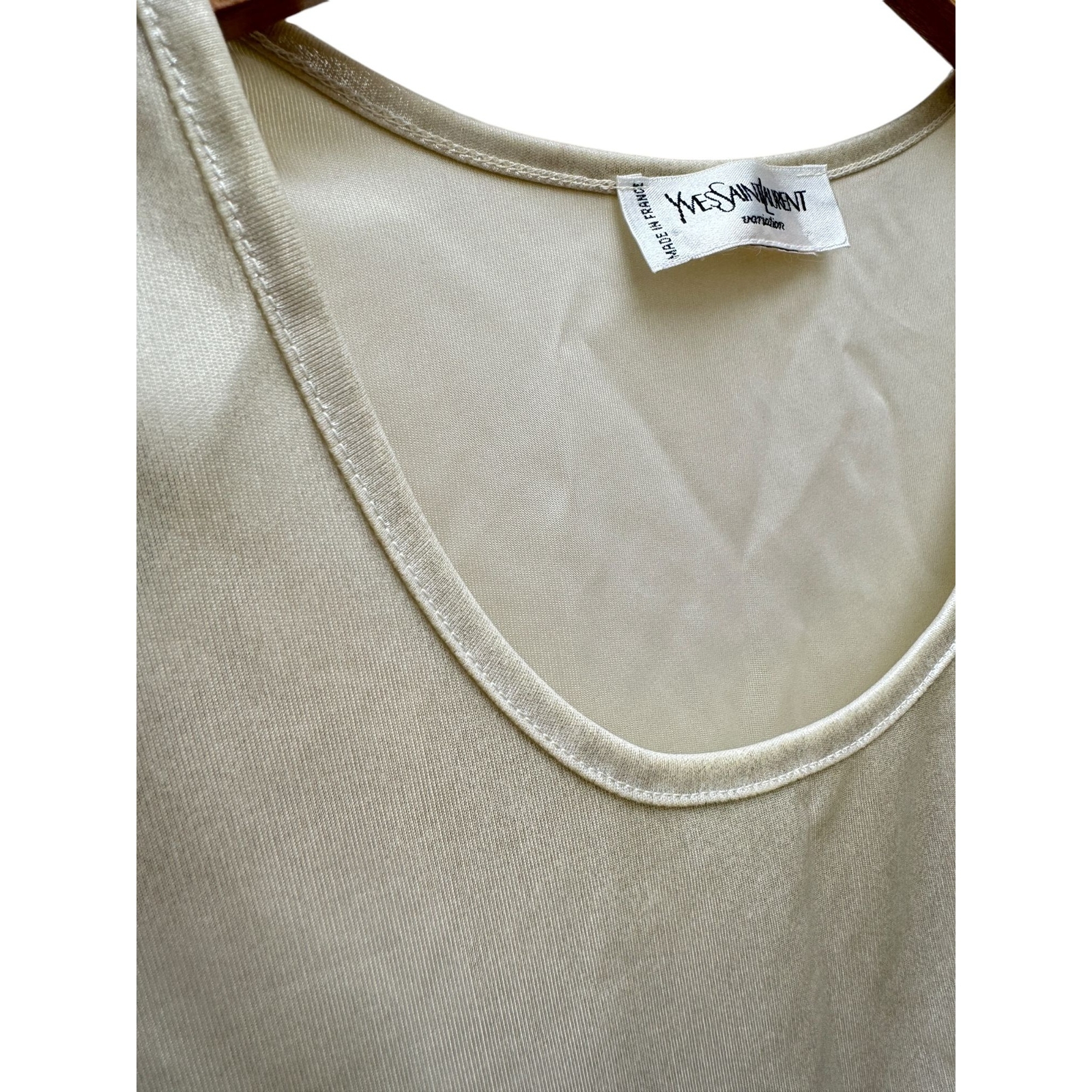 Canotta Yves Saint Laurent vintage lucida taglia S unisex