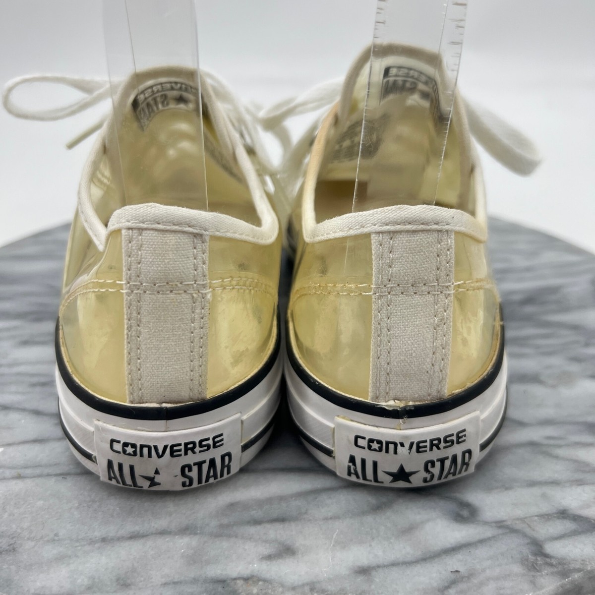 Converse Shoes Womens 8 Clear Plastic Sneakers Chucks All